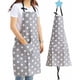 thumbnail image 1 of Delantal de Estrellas Grises con Bolsillo, Delantal de Cocina de Algodón de Poliéster Ajustable para Mujeres y Hombres, Delantal de Cocina Delantal de Mujer y Hombre Delantal de Barbacoa Delantal con, 1 of 5