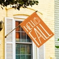thumbnail image 5 of Sm:)e Pumpkin Hello Fall House Flag 28 x 40 Orange Double Sided, 5 of 7