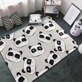 thumbnail image 3 of Cute panda A Shaggy Area Rug, Rugs for Living Room Bedroom Non Slip Door Mat Indoor Carpet Machine Washable Nursery Home Decor Floor Mats for Entryway 60x39in-#, 3 of 5