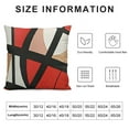 thumbnail image 5 of PRATYUS   Throw Pillow Covers Modern Abstract Red Stripes Gray Black White Acrylic Bold Grey Decorative Pillow Cases Home Decor Square Pillowcases White, 5 of 5