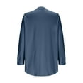 thumbnail image 5 of ShiShine Womens Plus Size V Neck Puff Long Sleeve Button Down Blouses Fall Tops 2025 Dressy Casual T-Shirts, 5 of 6