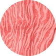 thumbnail image 1 of Ahgly Company Indoor Round Animal Red Modern Area Rugs, 5' Round, 1 of 4
