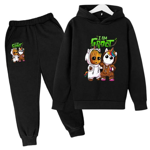 Conjunto de pantalon con capucha y dibujos animados de Groot sudadera con capucha para ninos y ninas ropa de cosplay de anime Walmart en linea