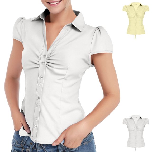 Summer Tops Short Sleeve Boho Shirts Shirt Casual Party Perfect For Beer Festival Flowy Basic Shirts S-L