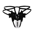 thumbnail image 2 of Blmnix G String Thongs Underwear for Women Sexy Panties Cheeky Boxer Lace Panties Black Panties for Women Sexy,M, 2 of 5