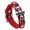 Red, variant on Adjustable Gothic Skull Cuff Wristband Soft PU Leather Unisex Jewelry Perfect For Layering Punk Accessories