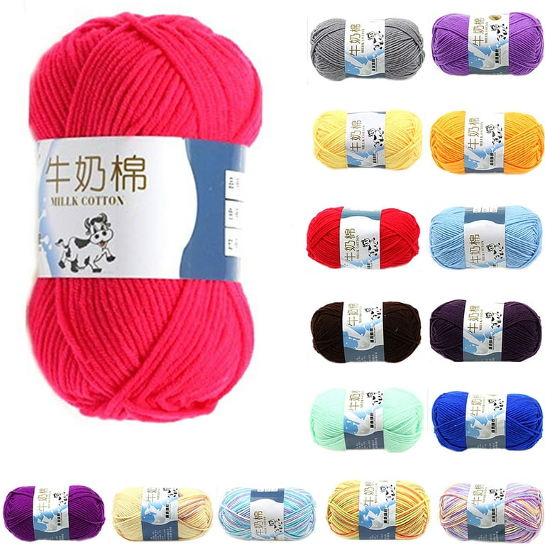 50g Milk Cotton Crochet Yarn 93 Colors High Quality Soft Hand Knitting Line  For Sweater And Scarf DIY Cotton Thread - AliExpress