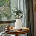 thumbnail image 4 of HomeDM White Plastic Flower Vases, Ceramic Look Plastic Vase for Arranging Bouquets Unbreakable Vase for Flowers Plants Living Room Wedding Decor, 4 of 5