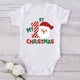 thumbnail image 1 of Mono de bebé de manga corta con estampado de Papá Noel y mi primera Navidad, mono cómodo para bebé, ropa para recién nacidos para la primera Navidad, 1 of 5