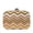 NATURAL, variant on Multicolored Chevron Raffia Straw Box Clutch