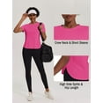 thumbnail image 3 of Weardear Workout Tops for Women UPF 50+ Yoga Shirts Short Sleeve Athletic Tops with Side Slits Loose Fit Running Gym Tee Top, 3 of 7