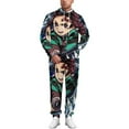 thumbnail image 3 of Demon Slayer Unisex Adult Sweatsuits Hoodie & Sweatpants Long Sleeve Hooded Sweatshirt Matching Joggers Tracksuit Sets 3XL, 3 of 9