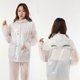 thumbnail image 1 of Waterproof Split Rain Suit Outdoor Cycling Breathable Raincoat Rainpants Kit for Men and Women White L, 1 of 4