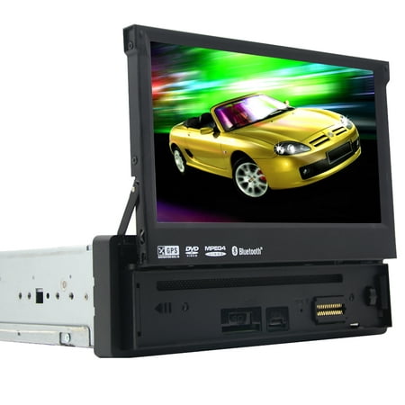 In-Dash CD/MP3/USB Car Stereo Receiver with A2DP Bluetooth Car DVD Player Single Din GPS