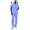 Ceil Blue, variant on Universal Mens Scrubs - Unisex Drawstring Scrub Set