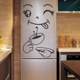 thumbnail image 4 of Deliciosos diseños de emoticones para refrigeradores y paredes, decoración de arte ecológico para el hogar, adorables calcomanías con caras felices, 4 of 8