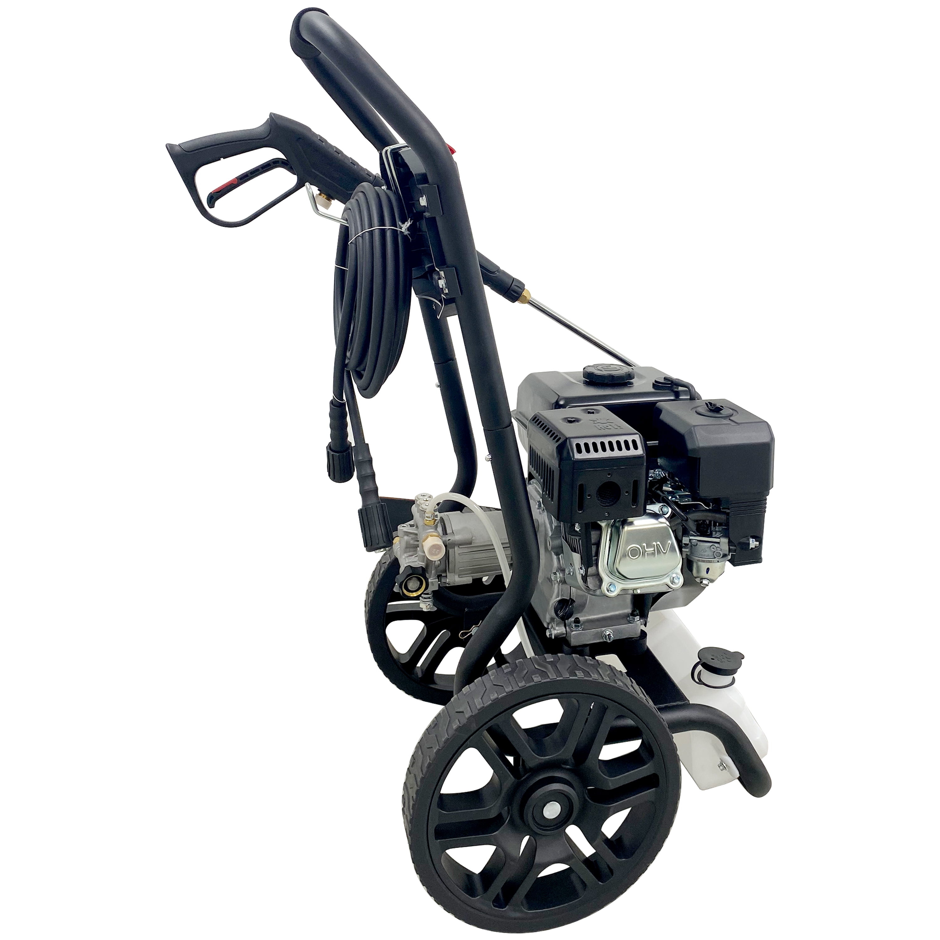 3500PSI Gas Pressure Washer, 2.5GPM Gas Powered High Pressure Washer with 212CC RATO Engine, 5PCS Adjustable Nozzles, Onboard Soap Tank, Spray Gun and Wand, Black