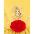 thumbnail image 5 of Disney Princess Belle Cosplay Bodysuit With Skirt Overlay & Headband Outfit Set Newborn to Infant, 5 of 5