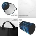 thumbnail image 2 of Balery Celestial Ram Night Sky Cesta de ropa redonda con asas, impermeable, independiente, para ropa, juguetes, dormitorio y familia-Small, 2 of 6