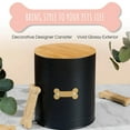 thumbnail image 4 of Park Life Designs 2.25 Qt. Medium Treat Tin with Bamboo Lid | Hector (Black), 4 of 5
