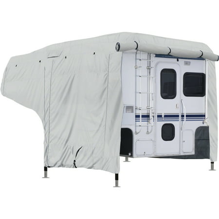 Classic Accessories OverDrive PermaPRO™ Deluxe Camper Cover, Fits 8' - 10' Campers - Lightweight Ripstop Fabric with RV Cover, (Best Lightweight Truck Camper)