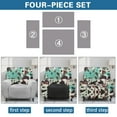 thumbnail image 6 of Xixirimido Cowhide Pattern Recliner Slipcovers 4-Pieces Lazyboy Covers Couch Chair Cover Non Slip Reclining with Storage Pockets Furniture Protector for Home Living Room, 6 of 8