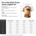 thumbnail image 5 of Balery Sunset Dancing Dolphin A Camisa Casual de Manga Corta con Botones para Hombre, Texturizada, Estilo Cubano, para Playa, Verano-3X-Large, 5 of 5