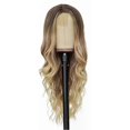 thumbnail image 1 of Gradient Gold Long Small Curly Wig for Women Themed Party Costume Wig Props for Wedding Birthday, 1 of 5