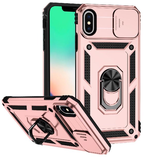 Estuche GANGXUN para iPhone Xs Max, soporte giratorio 360°, estilo mecánico y magnético