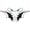 Blue, variant on Shark Teeth Mouth Kayak Stickers, Shark Teeth Sticker, Waterproof PVC Flying Tiger Shark Mouth for Motor Kayak Canoe Fishing Boat Car Truck - Blue