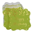 thumbnail image 3 of Inkdotpot Pack Of 100 Real Gold Foil Bracket Shape Paper Tags Happy Birthday Favor Hang Tags, 3 of 6