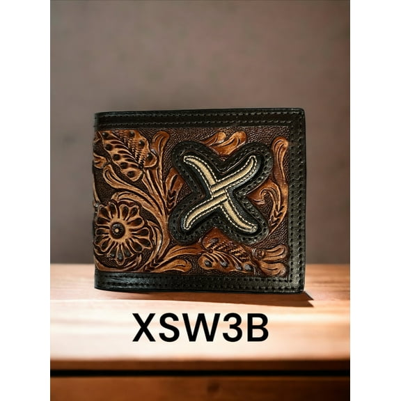 XSW3B Twisted X Bifold Two Toned Wallet Tan X