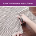 thumbnail image 3 of Non Slip Area Rug Pad Gripper, Extra Thick Rug Gripper Protective Cushioning Pad for Hardwood Floors, Anti Slip Carpet Mat for Indoor Outdoor Area, Keep Your Rugs Safe and in Place, White (2 x 3 Feet), 3 of 7