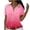 Hot Pink, variant on fartey Womens Button Down Shirts Plus Size Short Sleeve Lapel Cardigan Tops Tunic Comfy Gradient Print Trendy Vacation Top, S-6XL