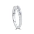thumbnail image 2 of 1/3ct Channel Set Diamond Wedding Ring Solid 14K White Gold, 2 of 3