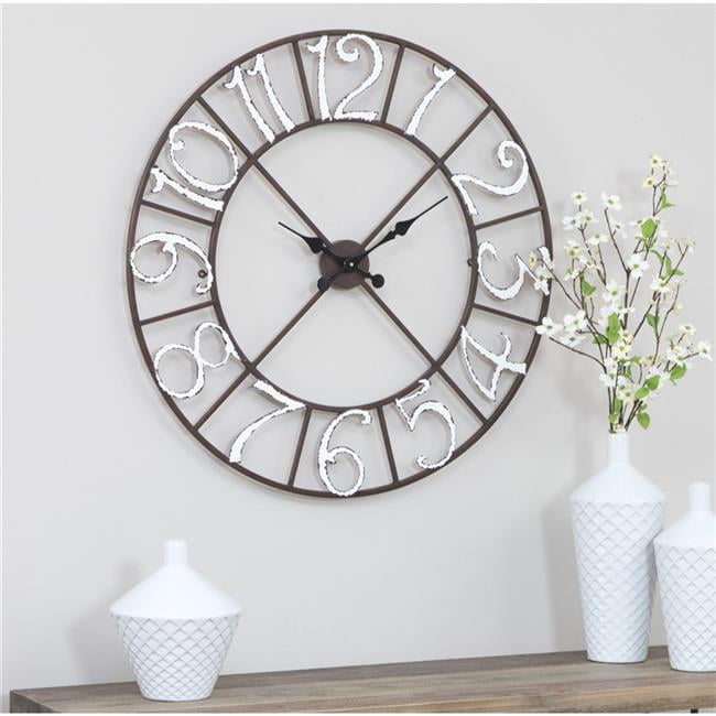 Aspire Home Accents 5926 Zandra Metal Wall Clock 44 Brown Canada - Large Dark Brown Wall Clock Aspire Home Accents 5926 Zandra Metal Wall Clock 44 Brown Canada - Large Dark Brown Wall Clock
