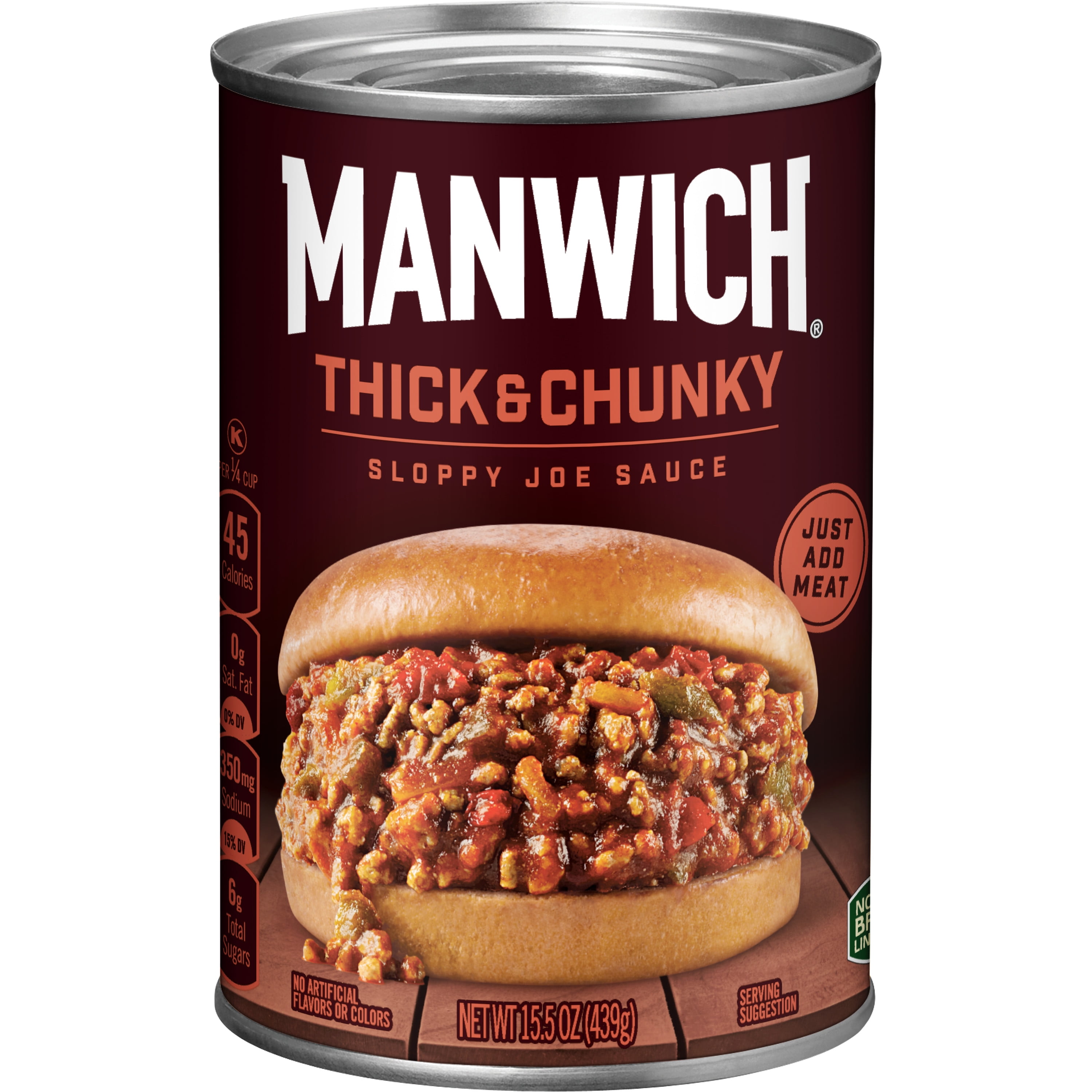 Manwich Thick and Chunky Sloppy Joe Sauce, 15.5 oz