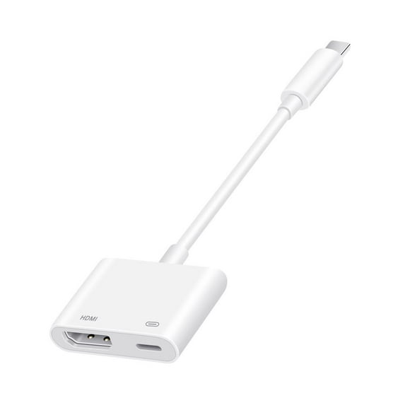 Adaptador De Video Hd 1080P De 8 Pines A Hdmi Hembra Para Ios Iphone Ipad Con Televisores/Monitores/Proyectores Compatibles Con Hdmi Cateissary EL009468-00