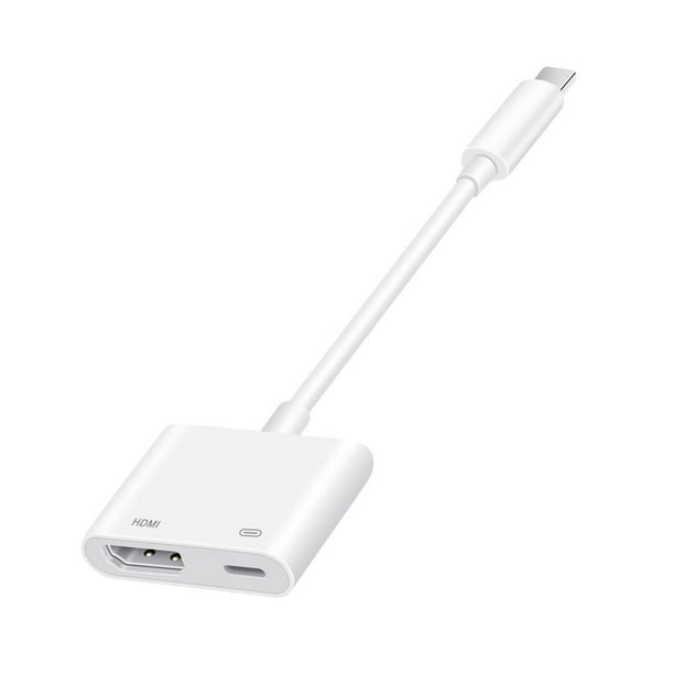 Adaptador De Video Hd 1080P De 8 Pines A Hdmi Hembra Para Ios Iphone Ipad Con Televisores/Monitores/Proyectores Compatibles Con Hdmi Advancent EL009468-00
