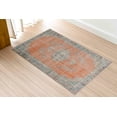 thumbnail image 6 of Orange Rug, Floral Rug, Medallion Rugs, Vintage Style Rug, Turkish Rug, Office Rug, Thick Rug, Easy To Clean Rug, Printed Rug, Faded Rug, 3.3'x5' - 100x150 cm, 6 of 8