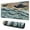 Vagues et Or, variante sur Tapis de Souris Vert et Bleu Imperméable, Caoutchouc+multispandex Antidérapant pour Bureau Maison Jeu 31.5x15.7 Pouces