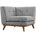 thumbnail image 2 of Modway Engage Upholstered Fabric Corner Chair in Expectation Gray, 2 of 3