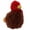 Turkey, variant on Chonky Bird Dog Toys Soft Fuzzy Plush Feather Squeakers 7" Choose Character (Turkey)
