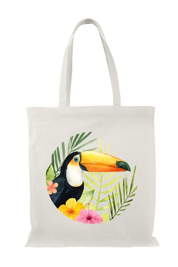 Tropical Treetop Collection. C. Tote Bag - Grace Popp Designs, One Size Cotton Canvas Tote Bag