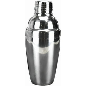 24oz Cocktail Shaker - 18/8 Stainless Steel Bartender Shaker With Built-in Strainer & 2 Pourers