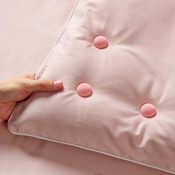 Clips para funda nórdica, 6 piezas de alfileres para edredón, cómodos clips para sujetar el edredón, sujetadores de botones para el edredón que evitan que el edredón se mueva, color rosa