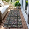 thumbnail image 6 of Addison Rugs Chantille Indoor/Outdoor Transitional Medallions Black Washable Runner Rug, 2'3" x 7'6", 6 of 6