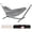 Black Stripes, variant on 450 LBS Heavy Duty Double Hammock with Steel Stand & Rolling Wheels, No Assembly Blue Portable Hammock Includes Pillow & Carry Bag for Patio Backyard Camping Indoor Use