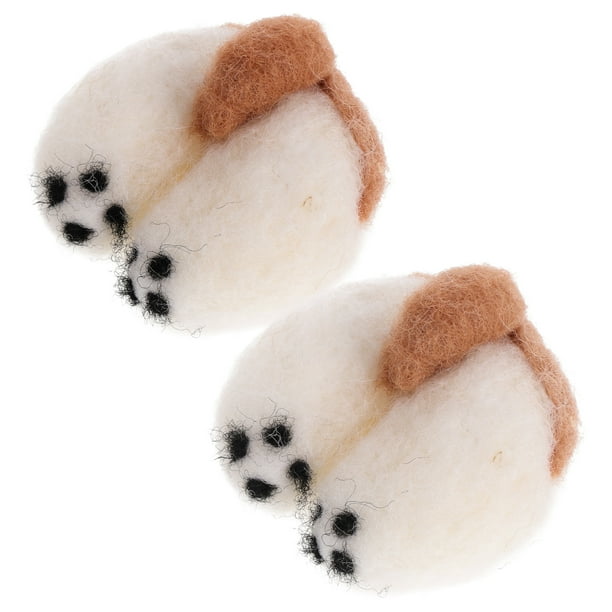 2pcs llavero de llavero de fieltro de corgi adorno colgante colgante de corgi colgante decorativo para decoración de manualidades de bricolaje