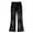 Black, variant on LOLANTA Girls Sequin Flare Pants Sparkle Bell Bottoms Kids Elastic Waist Glitter Disco Dance Trousers